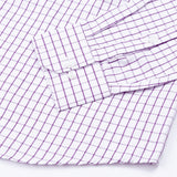 Skairin Purple Checked Cotton Shirt - John Ellies