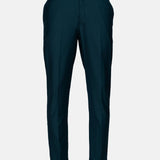 Madls Teal Plain Formal Cotton Pant - John Ellies