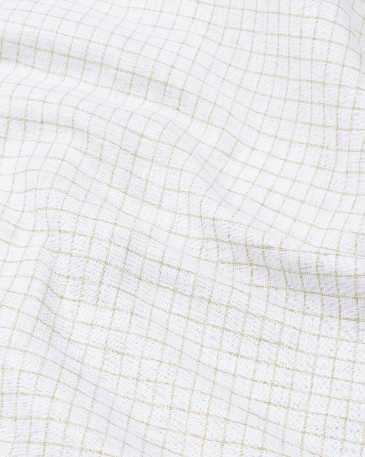 Mistryn White Checked Linen Shirt - John Ellies