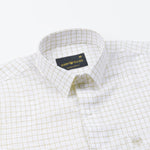Mistryn White Checked Linen Shirt - John Ellies