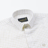 Mistryn White Checked Linen Shirt - John Ellies