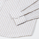 Mistryn White Awning Strips Linen Shirt - John Ellies