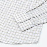 Mistryn White Thicker Checked Linen Shirt - John Ellies