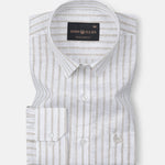 Mistryn White Strips Linen Shirt - John Ellies
