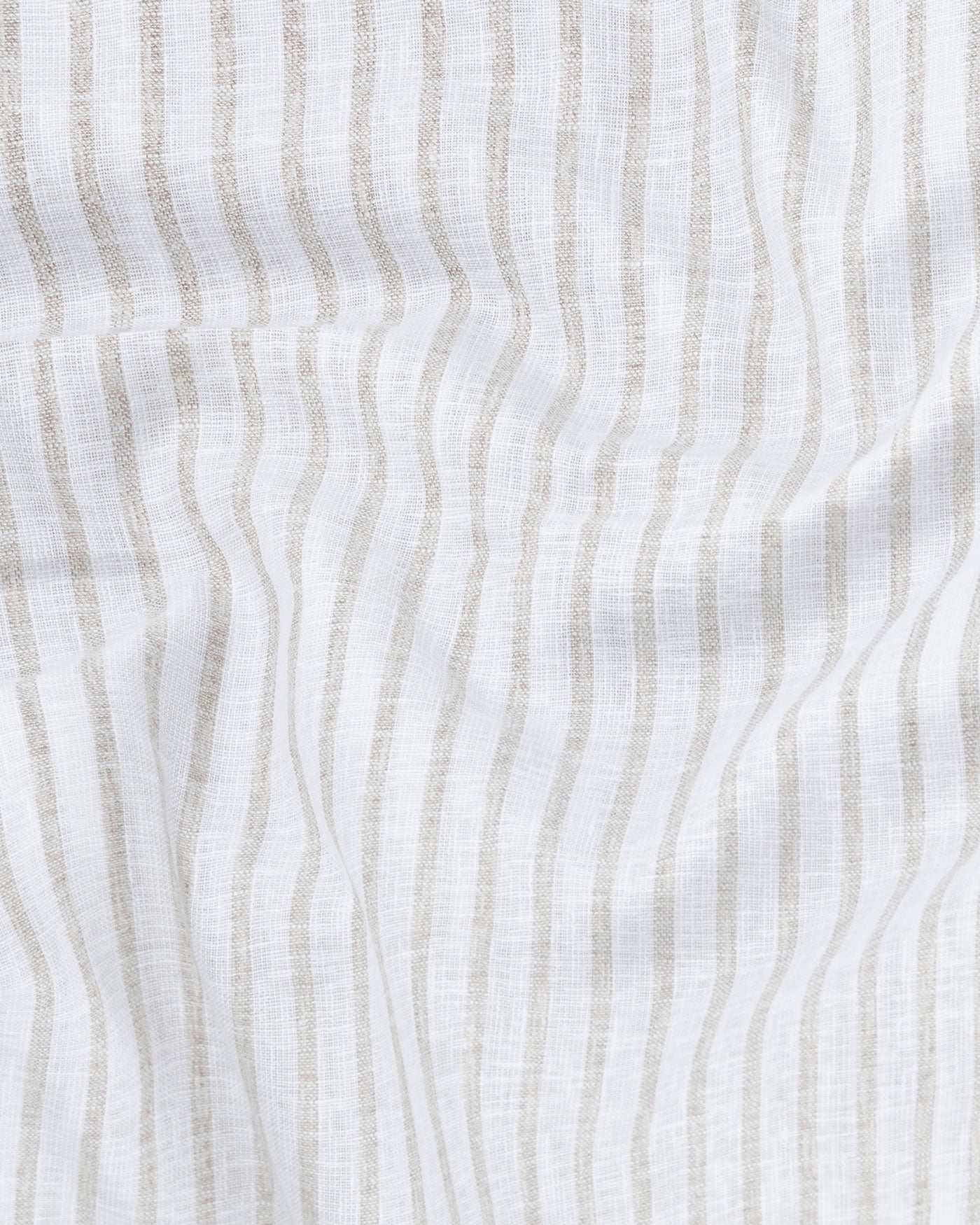 Mistryn White Strips Linen Shirt - John Ellies