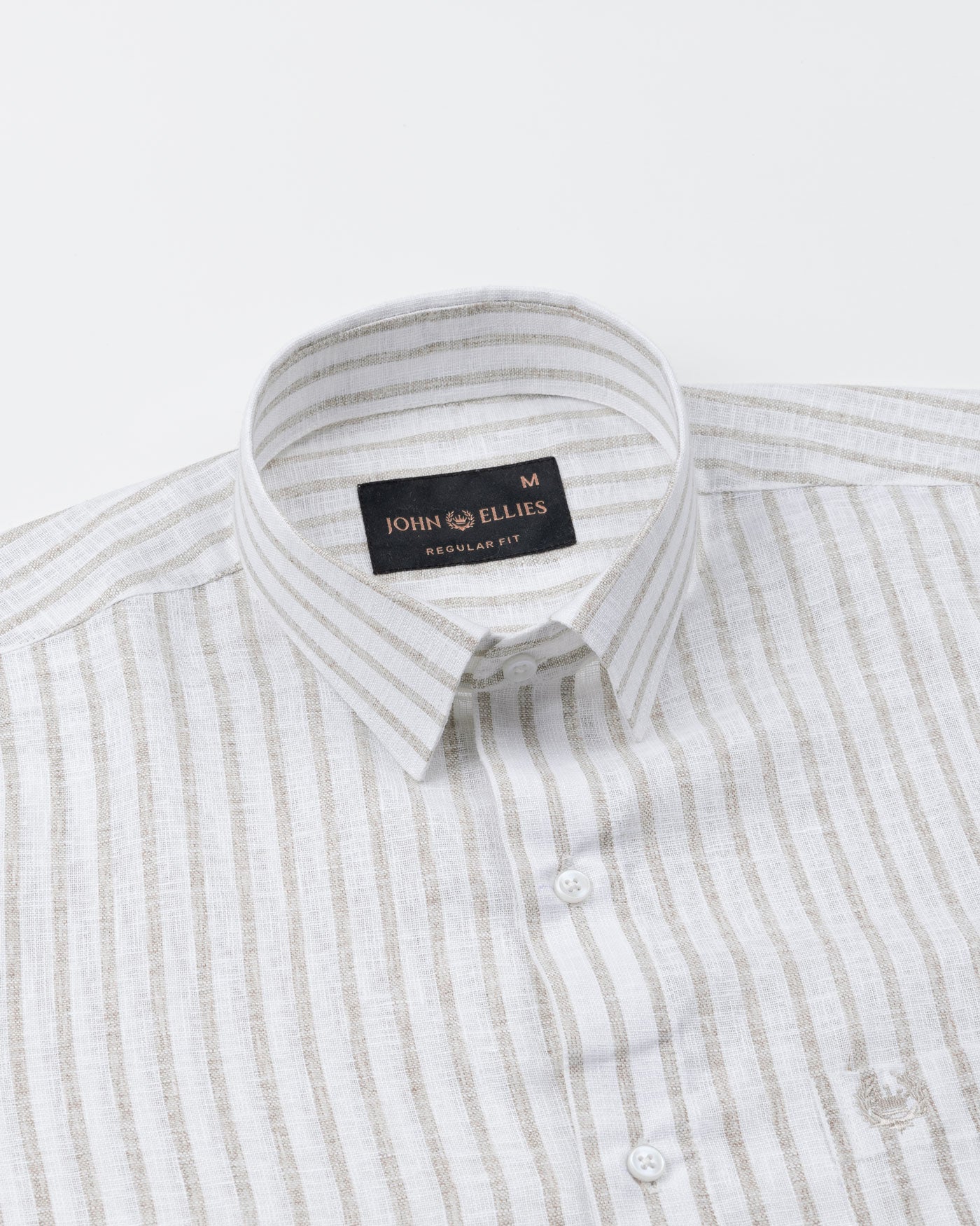 Mistryn White Strips Linen Shirt - John Ellies