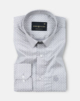 Fenzor Grey Printed Premium Cotton Shirt