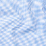 Dersko Sky Blue Gingham Check Button Down Cotton Shirt - John Ellies