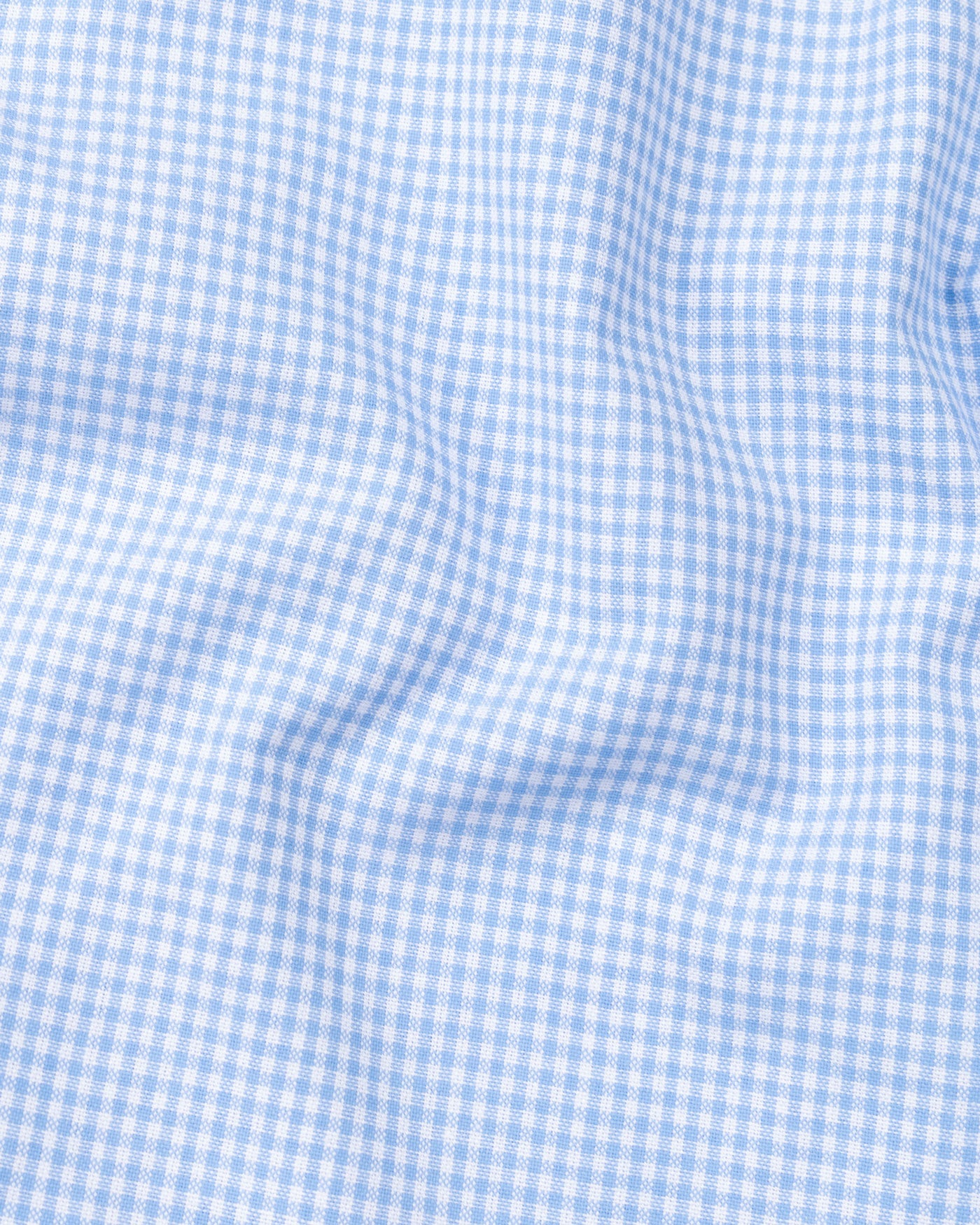 Dersko Sky Blue Gingham Check Button Down Cotton Shirt - John Ellies