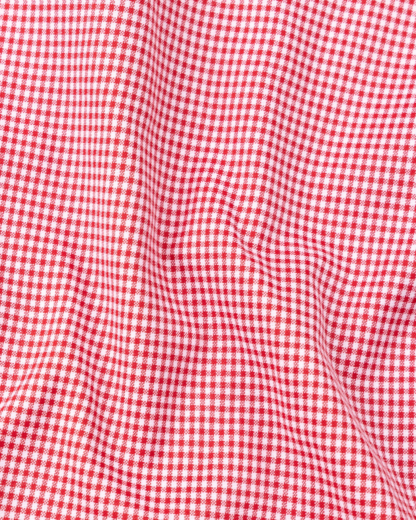 Dersko Red Gingham Check Button Down Cotton Shirt - John Ellies