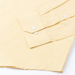 Dersko Yellow Gingham Check Button Down Cotton Shirt - John Ellies