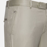 Canes Cream Plain Formal Cotton Pant - John Ellies