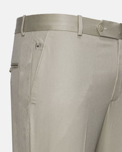 Canes Cream Plain Formal Cotton Pant - John Ellies