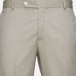 Canes Cream Plain Formal Cotton Pant - John Ellies