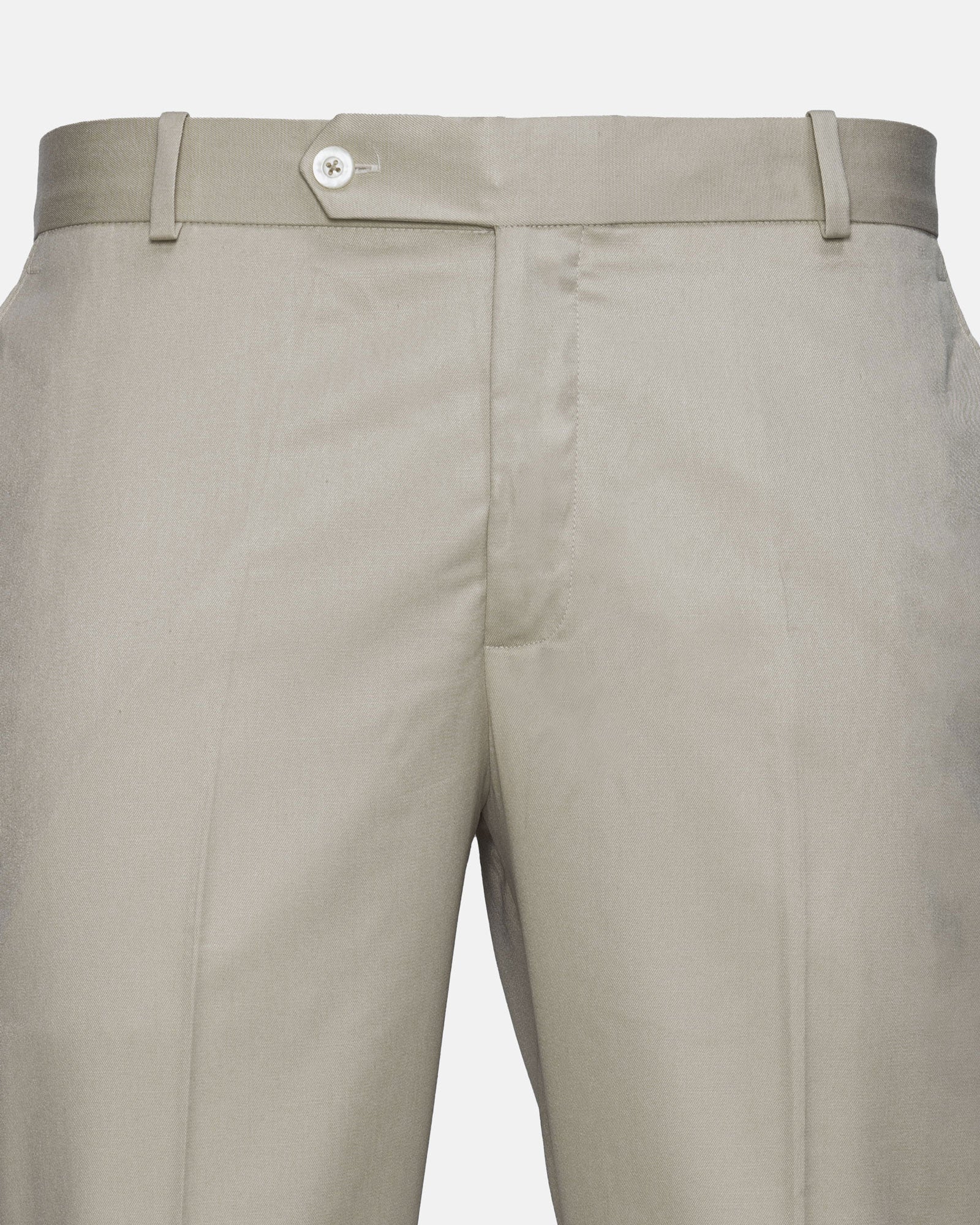 Canes Cream Plain Formal Cotton Pant - John Ellies