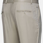 Canes Cream Plain Formal Cotton Pant - John Ellies