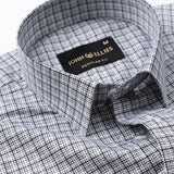 Spexro Grey Check Cotton Shirt - John Ellies