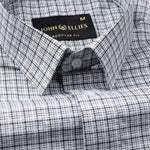Spexro Grey Check Cotton Shirt - John Ellies