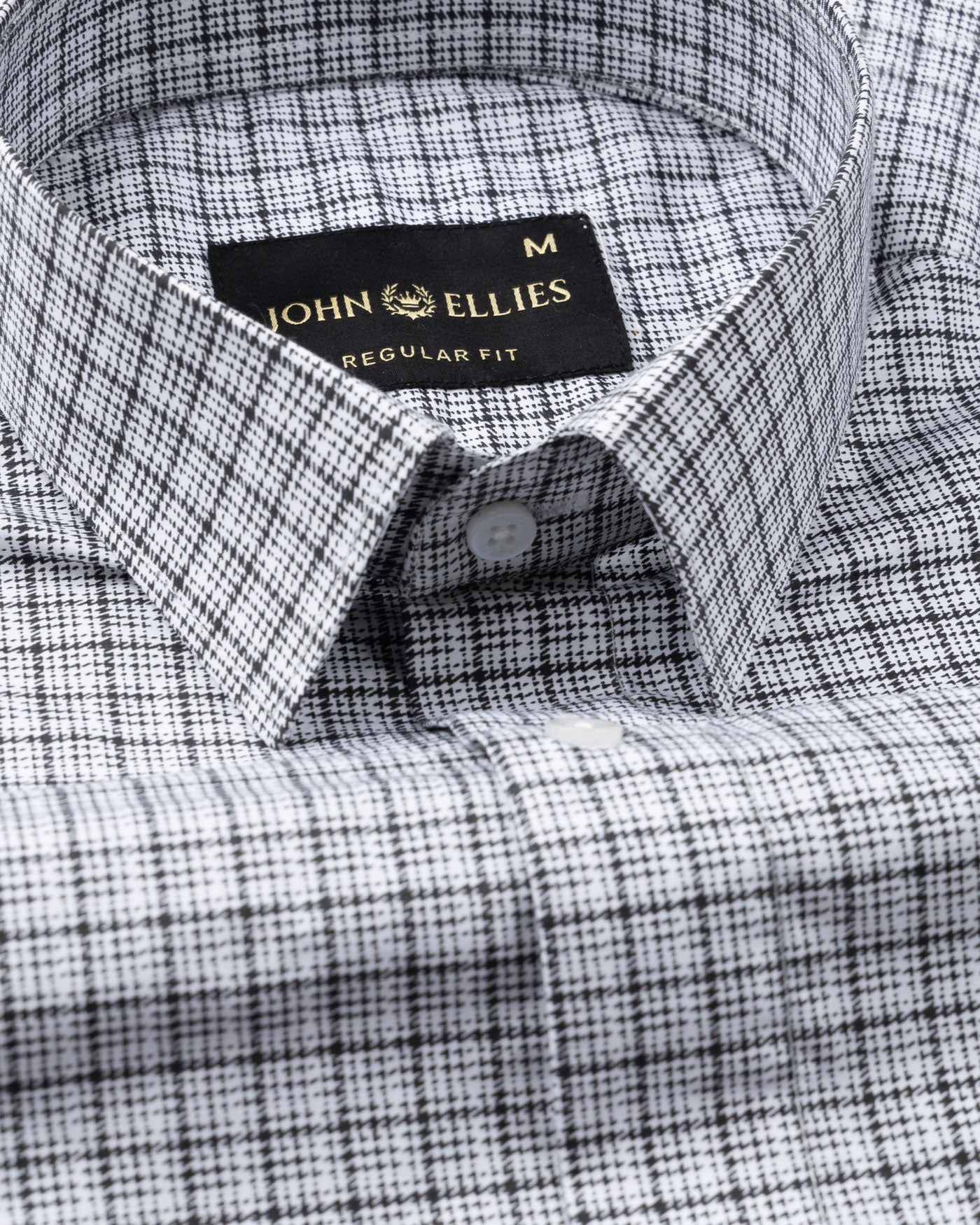 Spexro Grey Check Cotton Shirt - John Ellies