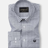 Spexro Grey Check Cotton Shirt - John Ellies