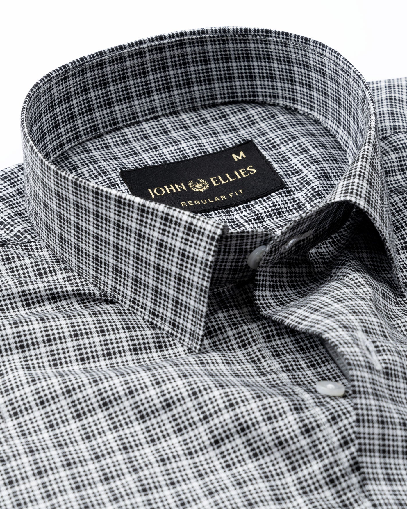 Spexro Black Check Cotton Shirt - John Ellies