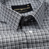Spexro Black Check Cotton Shirt - John Ellies