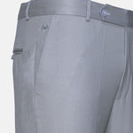 Canes Silver Plain Formal Cotton Pant - John Ellies