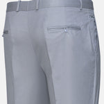 Canes Silver Plain Formal Cotton Pant - John Ellies