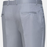Canes Silver Plain Formal Cotton Pant - John Ellies