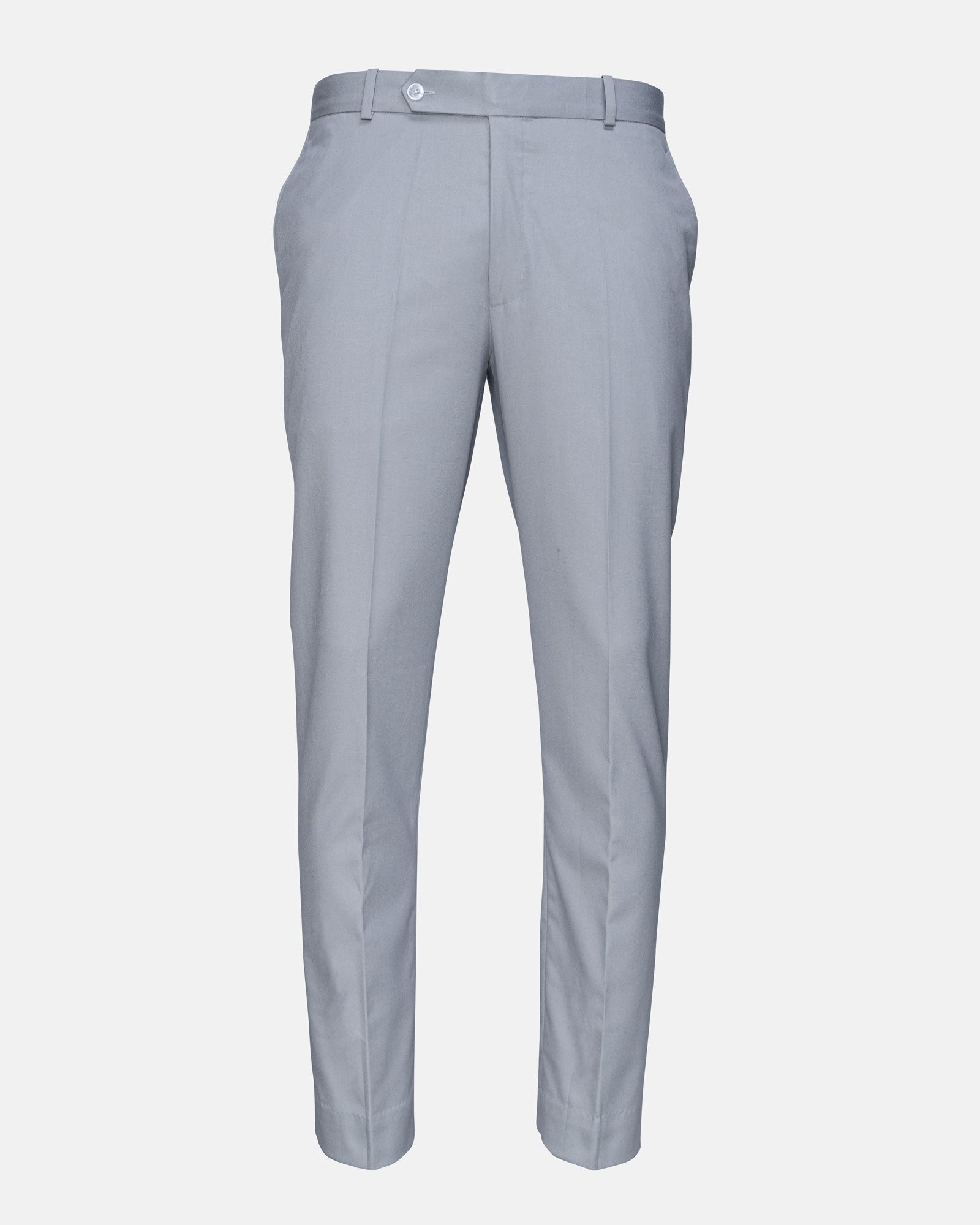 Canes Silver Plain Formal Cotton Pant - John Ellies
