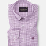 Nupin Purple Check Premium Cotton Shirt - John Ellies