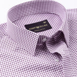 Nupin Purple Check Premium Cotton Shirt - John Ellies