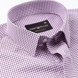 Nupin Purple Check Premium Cotton Shirt - John Ellies
