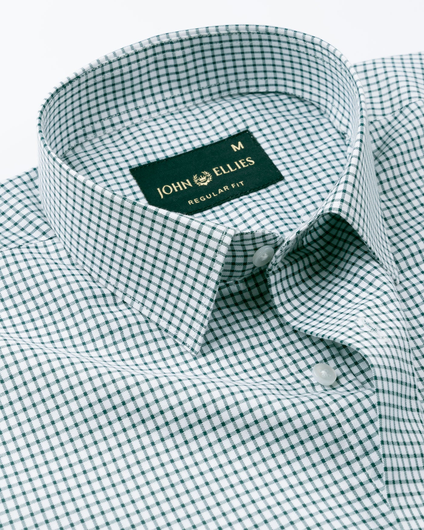Nupin Green Check Premium Cotton Shirt - John Ellies