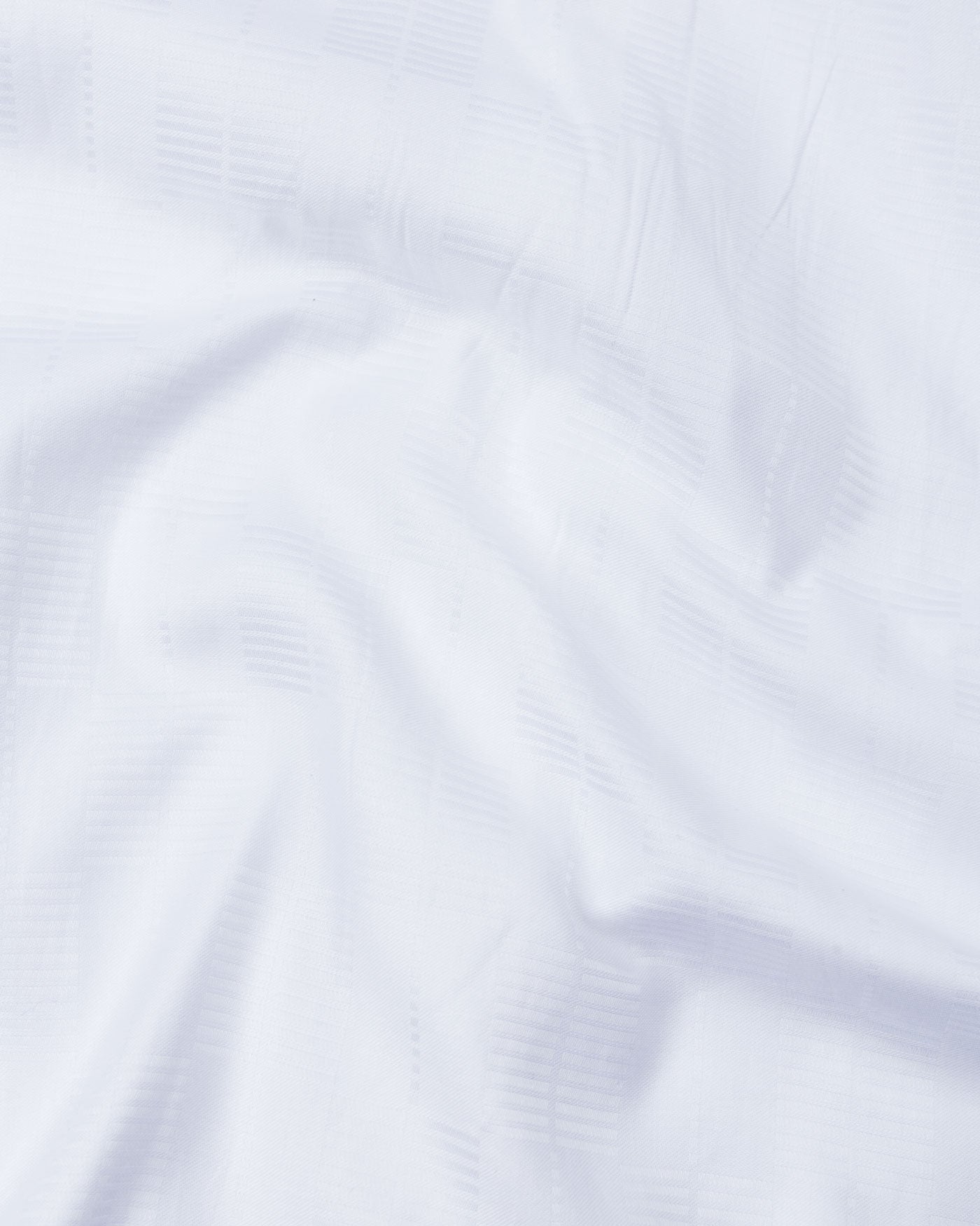 Matto Stripe White Cotton Dobby Shirt - John Ellies