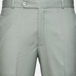 Canes Light Olive Plain Formal Cotton Pant - John Ellies