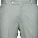 Canes Light Olive Plain Formal Cotton Pant - John Ellies