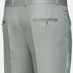 Canes Light Olive Plain Formal Cotton Pant - John Ellies