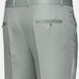 Canes Light Olive Plain Formal Cotton Pant - John Ellies