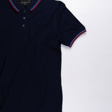 Mxpacio Midnight Blue Cotton Polo T-Shirt