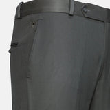 Canes Ash Grey Plain Formal Cotton Pant - John Ellies