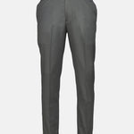 Canes Ash Grey Plain Formal Cotton Pant - John Ellies