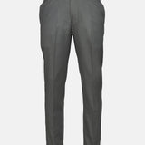Canes Ash Grey Plain Formal Cotton Pant - John Ellies