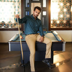Presto Teal Cotton Dobby Textured Shirt - John Ellies