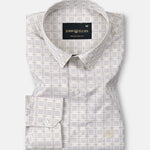 Varell Beige Check Premium Cotton Shirt - John Ellies