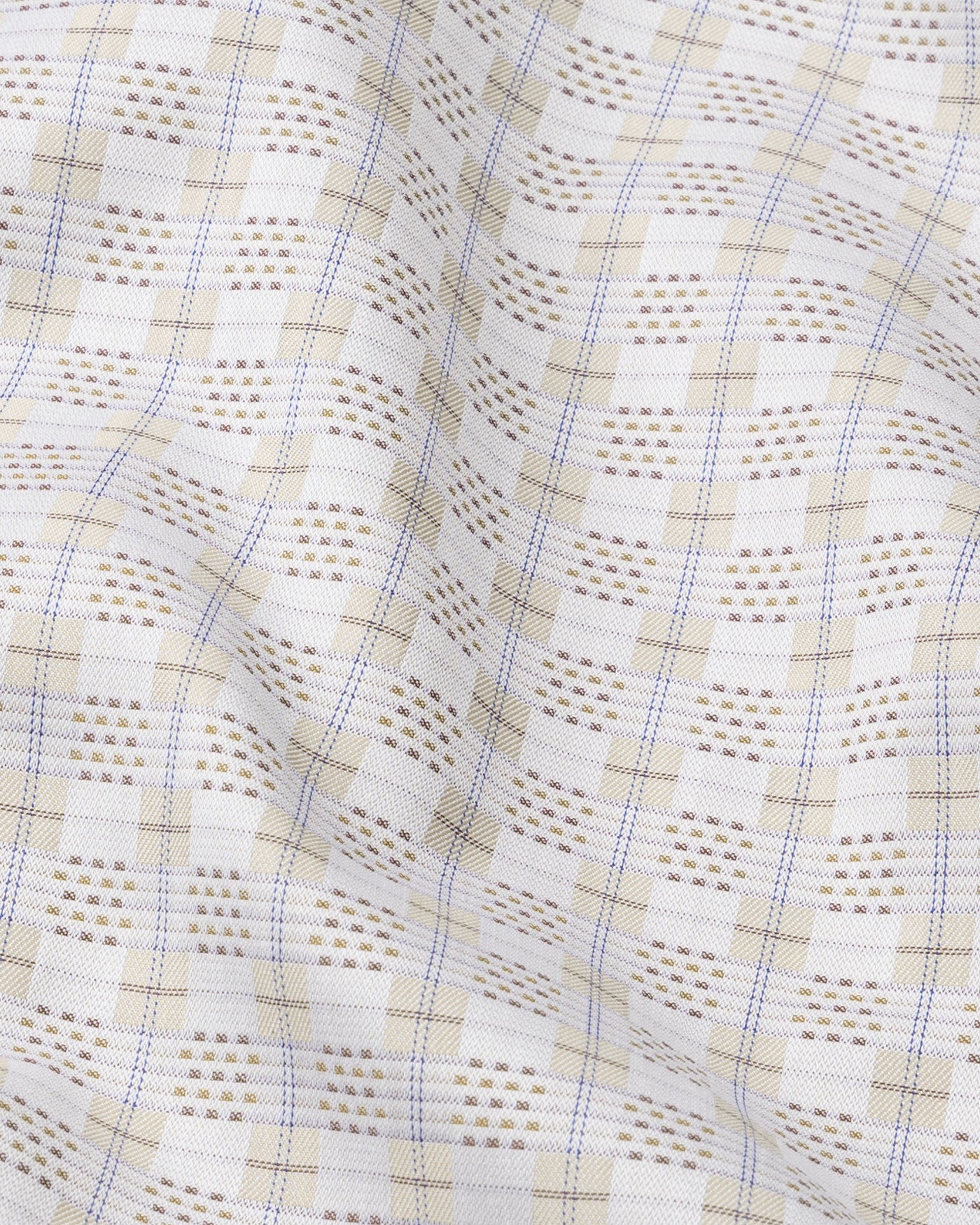Varell Beige Check Premium Cotton Shirt - John Ellies