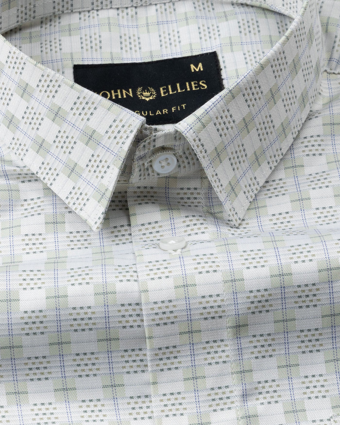 Varell Green Check Premium Cotton Shirt - John Ellies