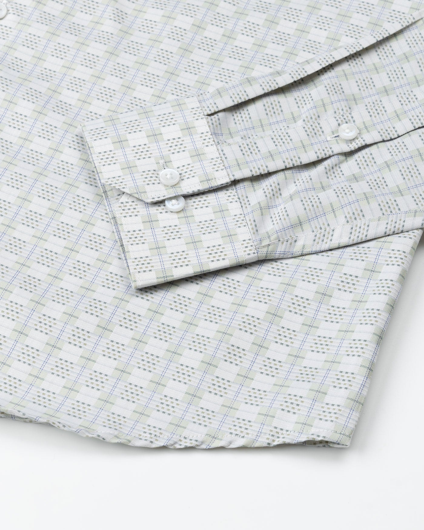 Varell Green Check Premium Cotton Shirt - John Ellies