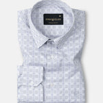 Varell Silver Check Premium Cotton Shirt - John Ellies