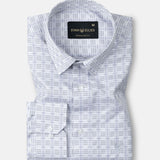 Varell Silver Check Premium Cotton Shirt - John Ellies